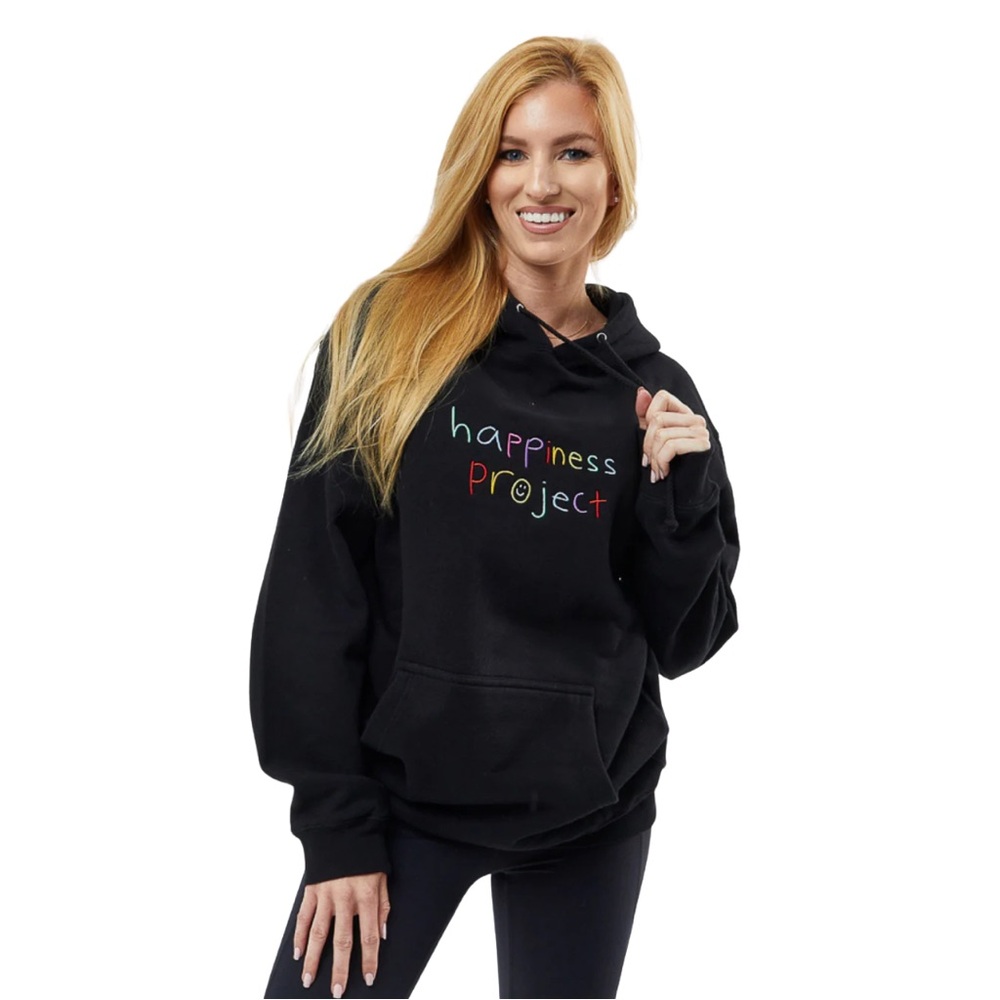 The Happiness Project Black Hoodie ✨ MSRP $70 - Picture 2 of 3